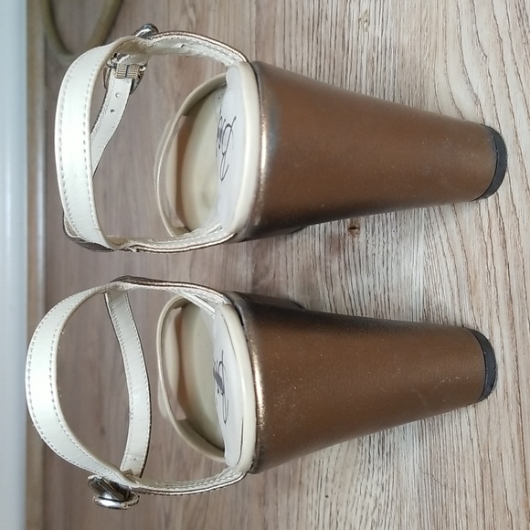 Brighton Flame Leather Open Toe Wedge Heel Sandals - Picture 7 of 16